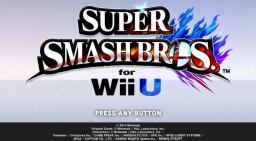 Super Smash Bros. for Wii U Title Screen